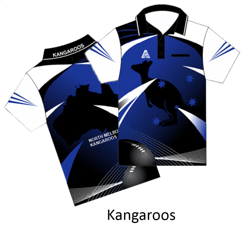 Tournament Polo - Paradise in your Colours. :: Shop Kangaroos Bowlers Colours :: Tournament Footy Team Polos