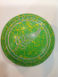 Aero Dynamic 3 heavy grip, green with yellow speckles, silver fern logo, stamped 33, #20640