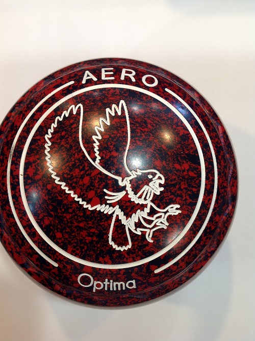 Aero Optima 4 heavy grip, red/navy speckles, stamped 31, CONS #653