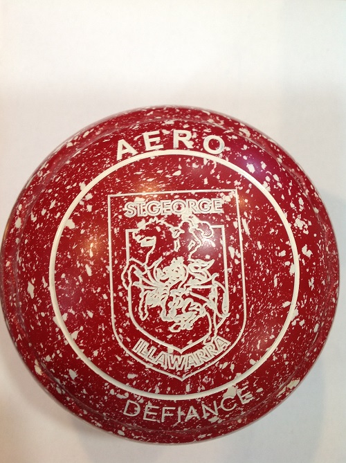 Aero Defiance 4 heavy grip, red with white speckles ST GEORGE RL , stamped 31, T165410