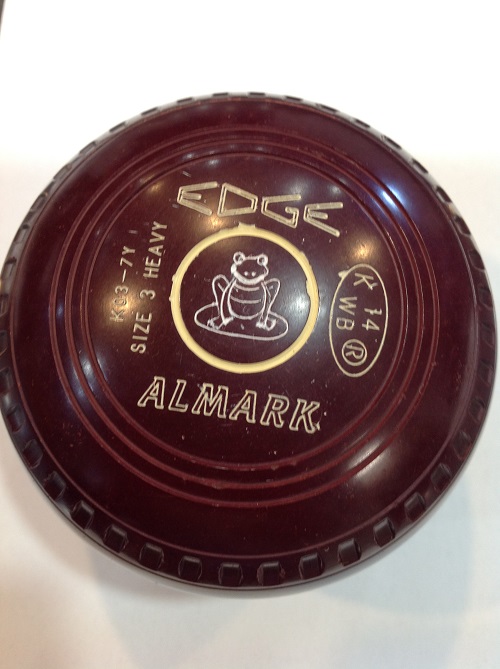 Almark Edge 3 heavy grip, maroon, stamped 14, T154900