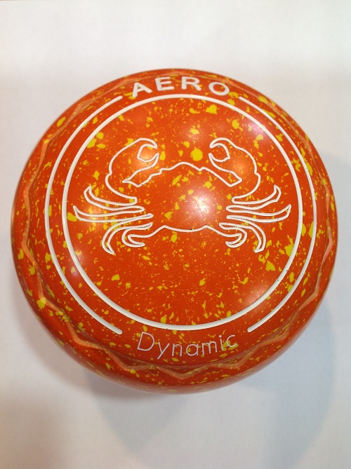 Aero Dynamic 2 heavy grip, orange with yellow speckles, stamped 33, T165670