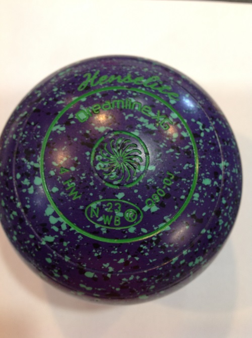 XG 4 heavy nn-grip, purple with green speckles, stamped 23, T165950