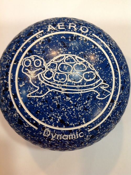 Aero Dynamic 4 heavy grip, blue with white and black speckles, stamped 23, T166080