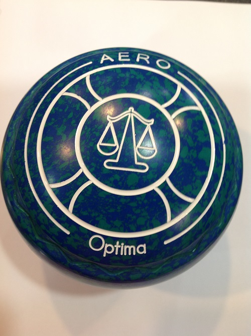 Aero Optima 3.5 heavy grip, blue/green, stamped 29, T166690